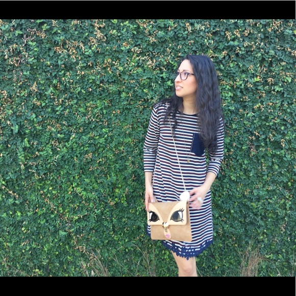 Striped T Dress with Pockets - Picture 4 of 4